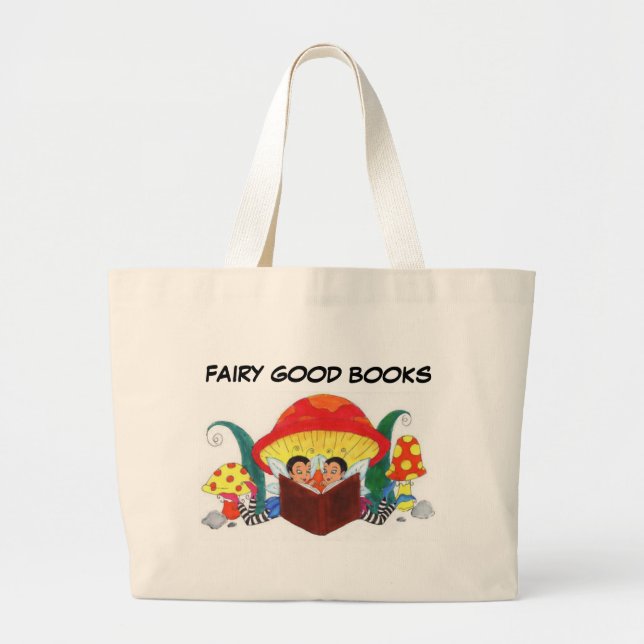 FAIRY GOOD BOOKS LARGE TOTE BAG (Front)