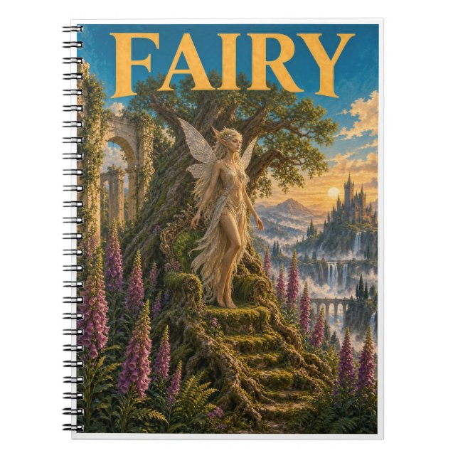 Fairy, Gothic Fantasy Monster Notebook (Front)