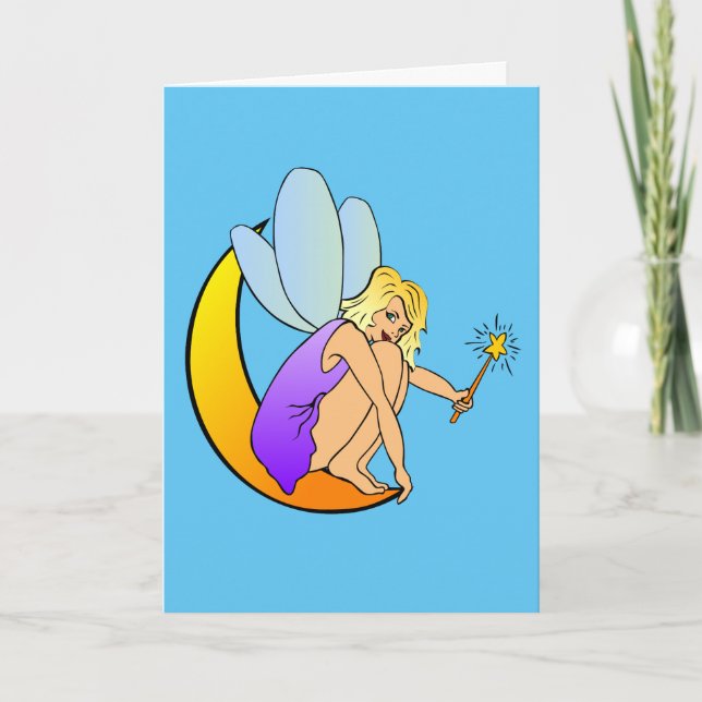 FAIRY GREETING CARDS, BLANK INSIDE HOLIDAY CARD (Front)