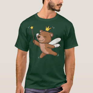 Fairy Grizzly Bear Wildlife Mystical Animal Fairy  T-Shirt