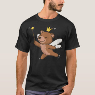 Fairy Grizzly Bear Wildlife Mystical Animal Fairy T-Shirt