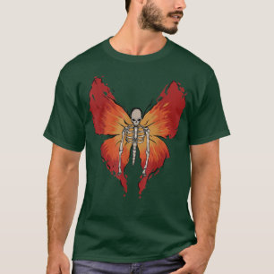 Fairy Grunge Aesthetic Butterfly Skeleton Art  T-Shirt