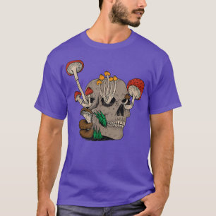 fairy grunge fairy goth skeleton mushroom T-Shirt