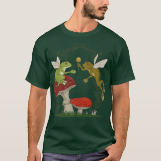 Fairy Grunge Fairycore Aesthetic Frog Lovers Mushr T-Shirt