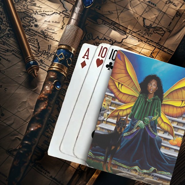 Fairy Guardian Doberman Dog Playing Cards (Creator Uploaded)