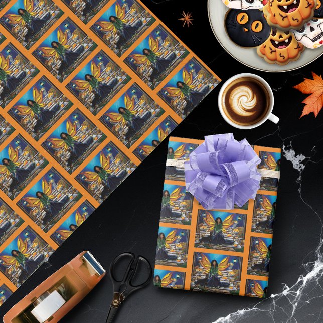 Fairy Guardina Doberman Dog Wrapping Paper (Creator Uploaded)