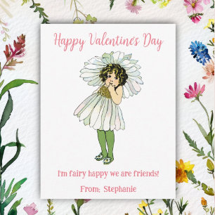 Fairy Happy We're Friends Kids Valentines Day 