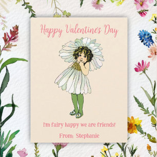 Fairy Happy We're Friends Kids Valentines Day