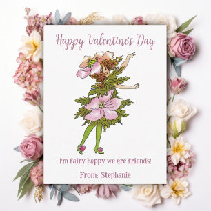 Fairy Happy We're Friends Kids Valentines Day