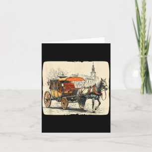 Fairy Horse Carriage in Old Town Costume Card