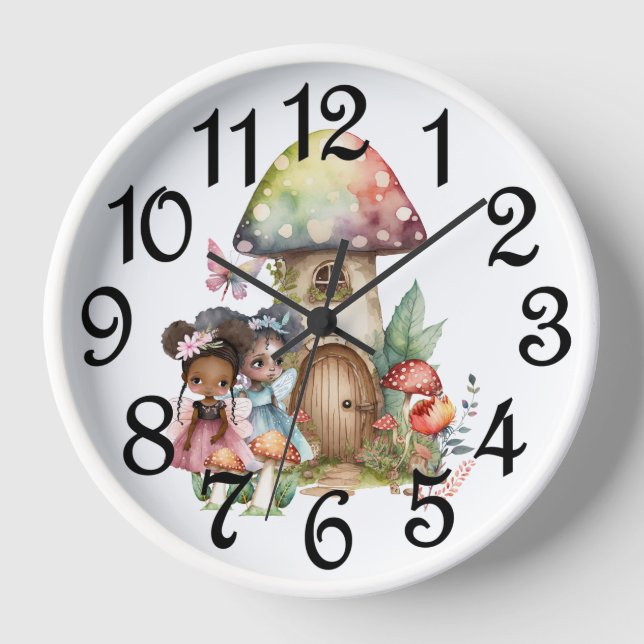 Fairy House Acrylic Wall Clock (Front)