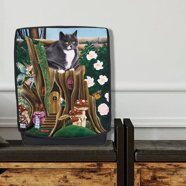 Fairy House Garden Cat Backpack (Creator Uploaded)