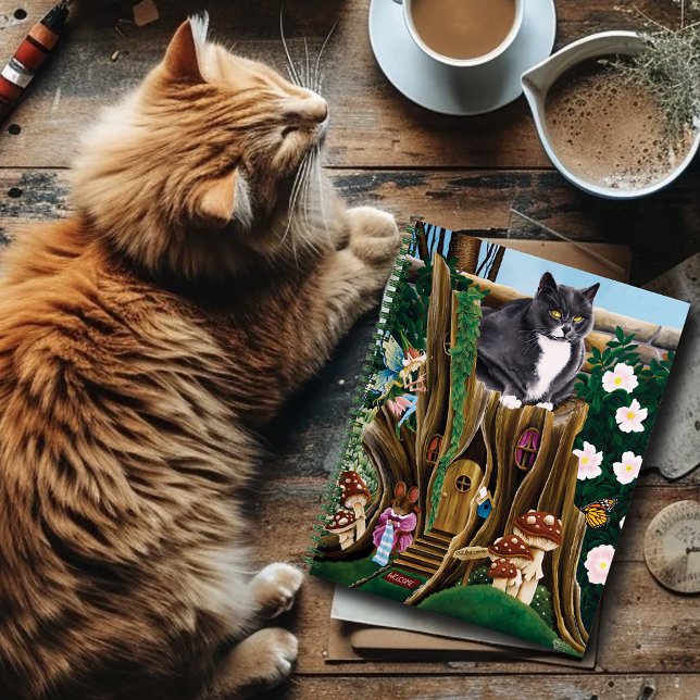 Fairy House Garden Cat Notebook (Creator Uploaded)
