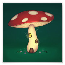 fairy house in mushroom shape