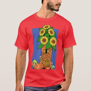 Fairy house in rubber boot  Fairyhouse  T-Shirt