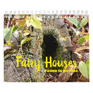 Fairy Houses found in nature Calendar