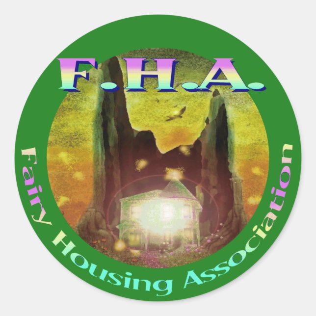 Fairy Housing Association Classic Round Sticker (Front)