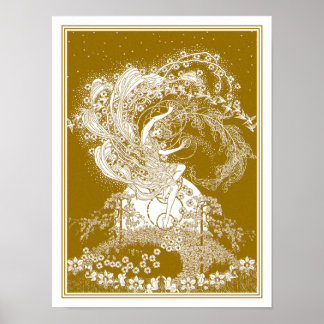 Fairy Illustration by Dorothy Lathrop Poster