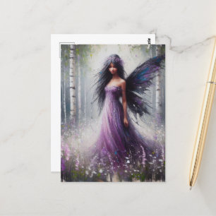 Fairy in a Birch Forest Postcard