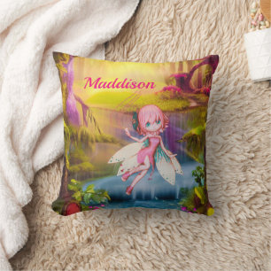 Fairy In A Magical Forest Cushion
