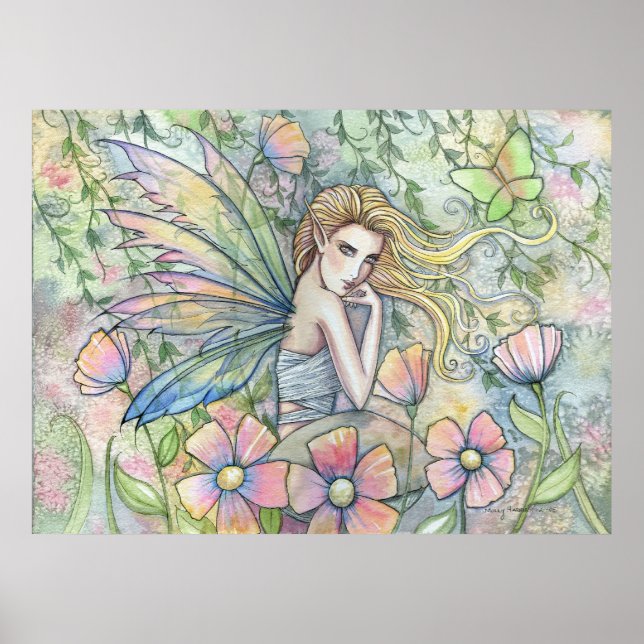 Fairy in Enchanted Garden Poster (Front)