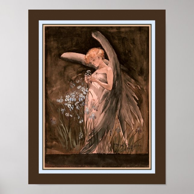 "Fairy in Irises" Doris Wheeler ca. 1888 Poster (Front)