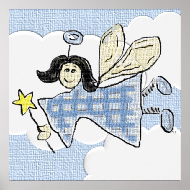 Fairy in the Clouds Poster (Front)