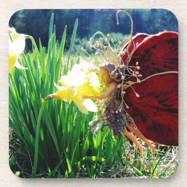 Fairy in the Daffodils Coaster (Front)