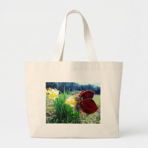 Fairy in the Daffodils Large Tote Bag