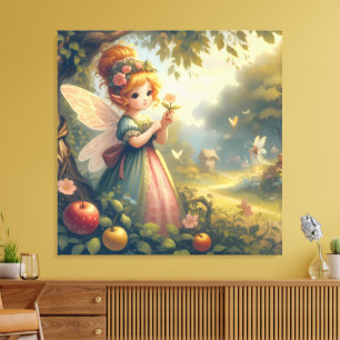 Fairy In The Garden Canvas Print