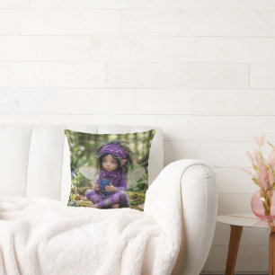 Fairy In The Purple Cushion