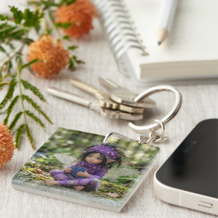 Fairy In The Purple Key Ring