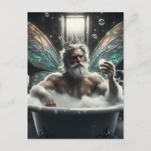 Fairy King in the Bubblebath Postcard