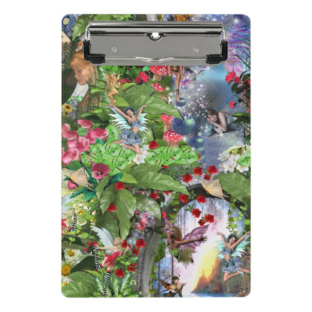 Fairy Kingdom forest dreamland fantasy stories Mini Clipboard (Front)