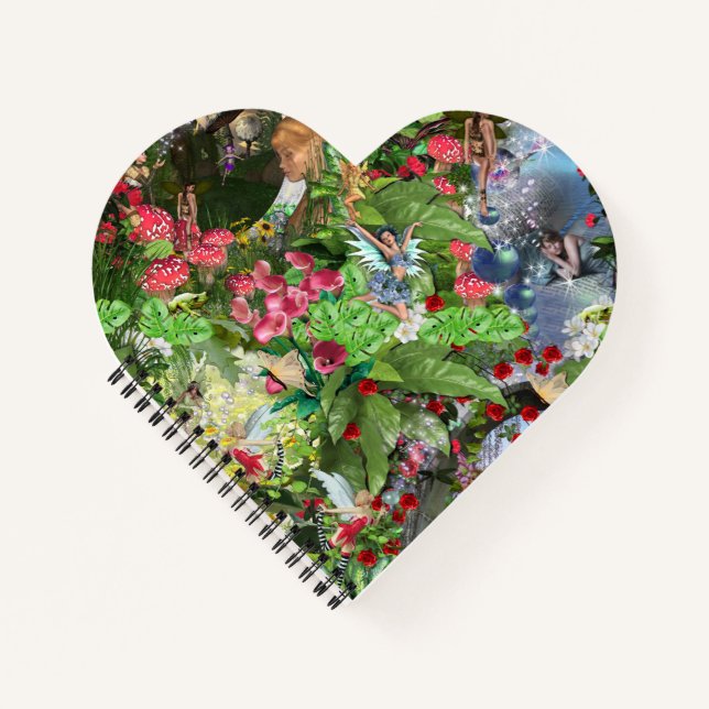 Fairy Kingdom forest dreamland fantasy stories Notebook (Front)
