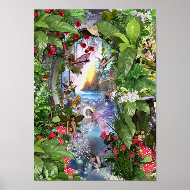 Fairy Kingdom forest dreamland fantasy stories Poster (Front)