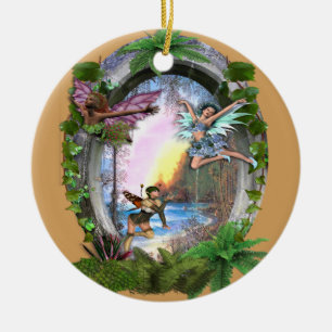 Fairy Kingdom Plate Ceramic Tree Decoration