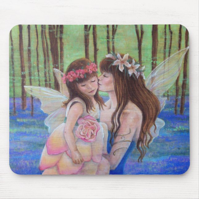Fairy Kisses Mother and Daughter Mousepad (Front)