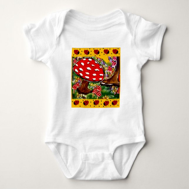 Fairy Lady Bugs Baby Bodysuit (Front)