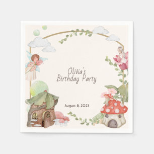 Fairy land birthday party  napkin