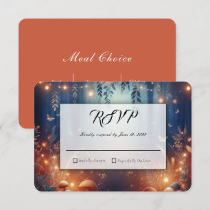 Fairy Lights and Moonlit Forest Magic RSVP Card
