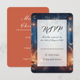 Fairy Lights and Moonlit Forest Magic RSVP Card