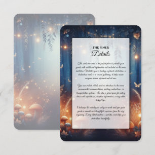 Fairy Lights and Moonlit Forest Magic Wedding Enclosure Card