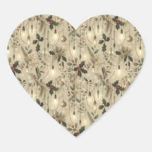 Fairy Lights, Forest Bright Heart Sticker