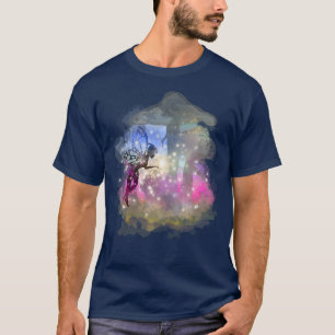 Fairy Lights Watercolor Aesthetic Forest Mushrooms T-Shirt