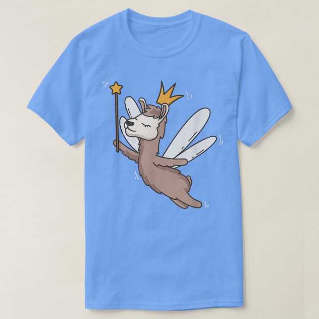 Fairy Llama Wildlife Mystical Animal Llama Fairy L T-Shirt (Design Front)