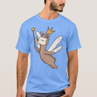 Fairy Llama Wildlife Mystical Animal Llama Fairy L T-Shirt