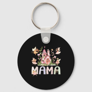 Fairy mama magical fairytale birthday girl family key ring