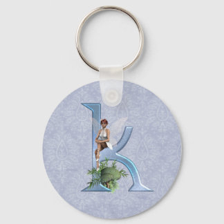 Fairy Monogram K Key Ring