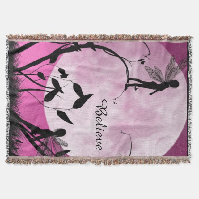 Fairy moon Blanket throw (Front)